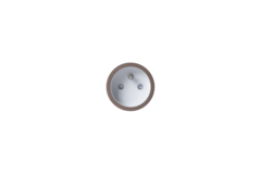 Rond 2.0 - backfit stopcontact b-f dbrons/wit